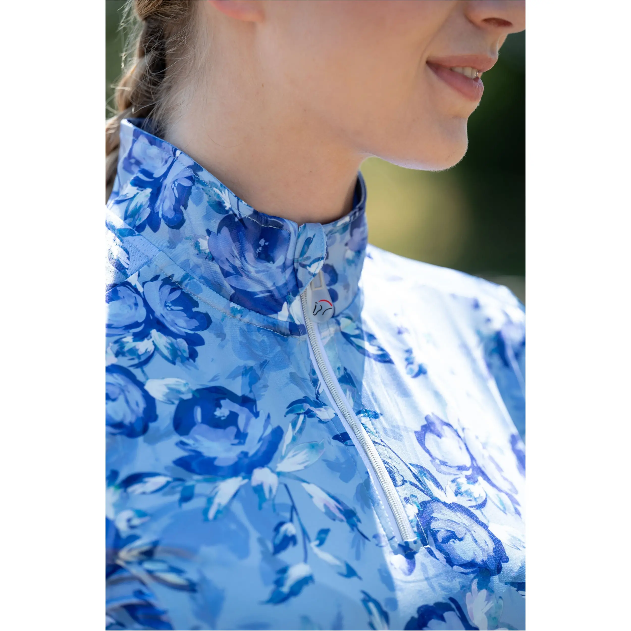 Damen Funktionsshirt CHARLOTTE dunkelblau/hellblau