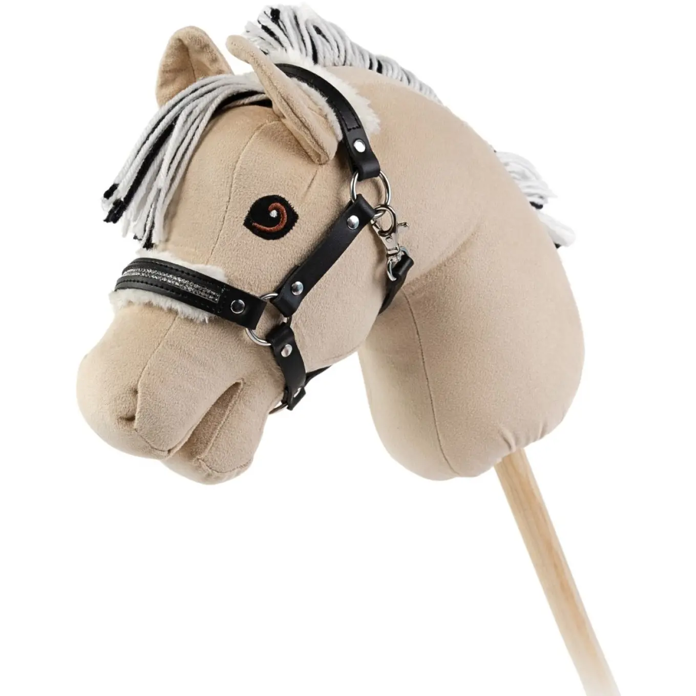 Spielzeughalfter mit Plüsch und Steinen schwarz Spielzeughalfter mit Plüsch und Steinen schwarz