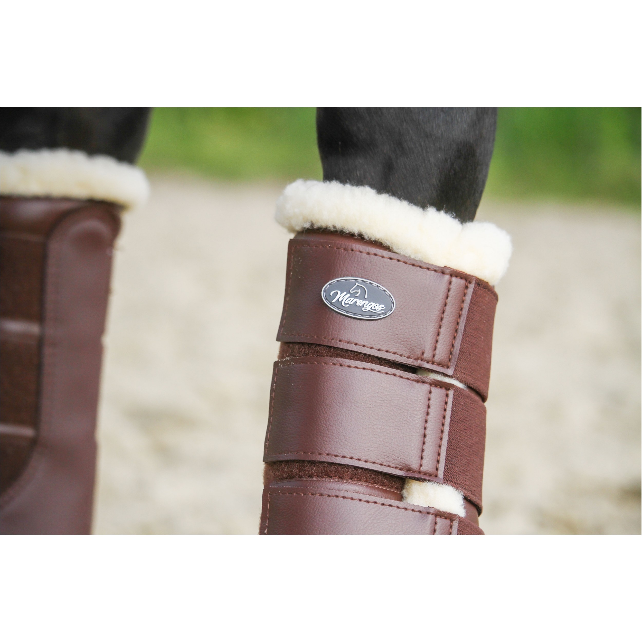 Dressurgamaschen Soft COMFORT braun/beige