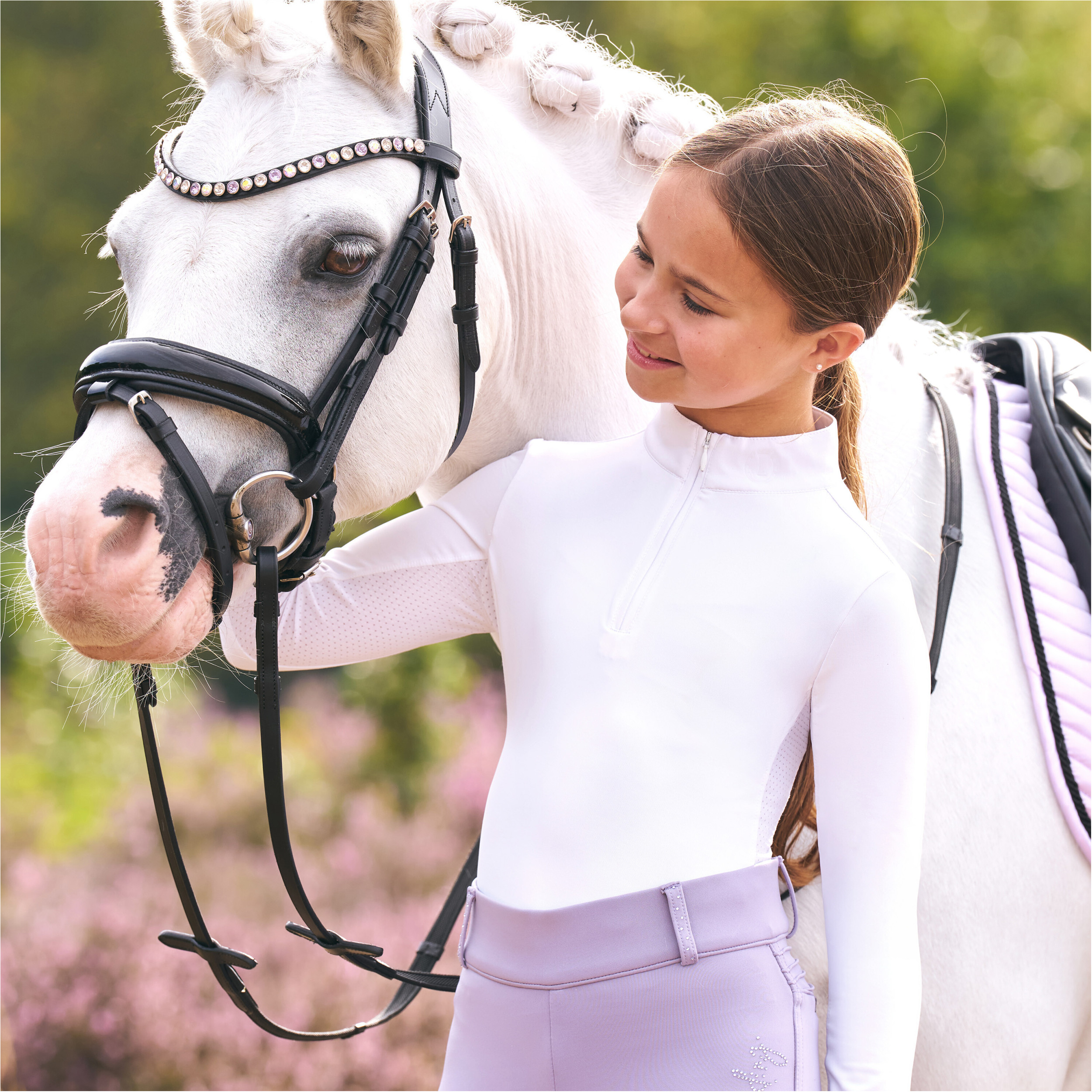 Kinder Funktionsshirt IRHJamy Mesh weiß