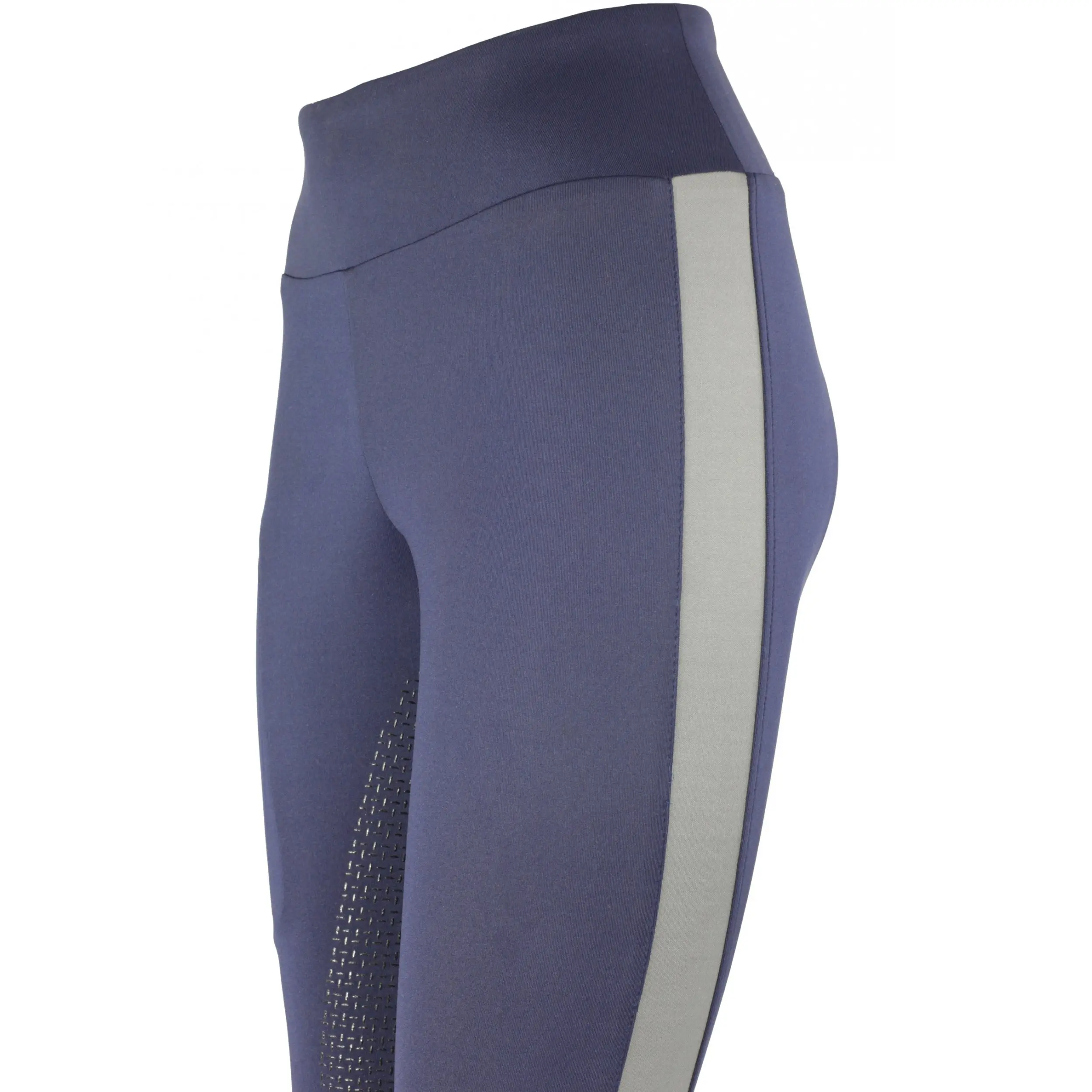 Damen Reitleggings Silikon Vollbesatz ODESSA marine/grau