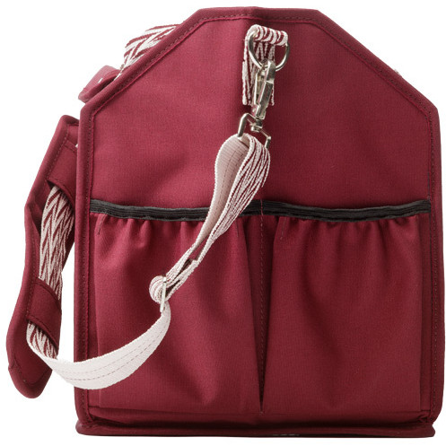 Putztasche faltbar bordeaux/bordeaux-rosa