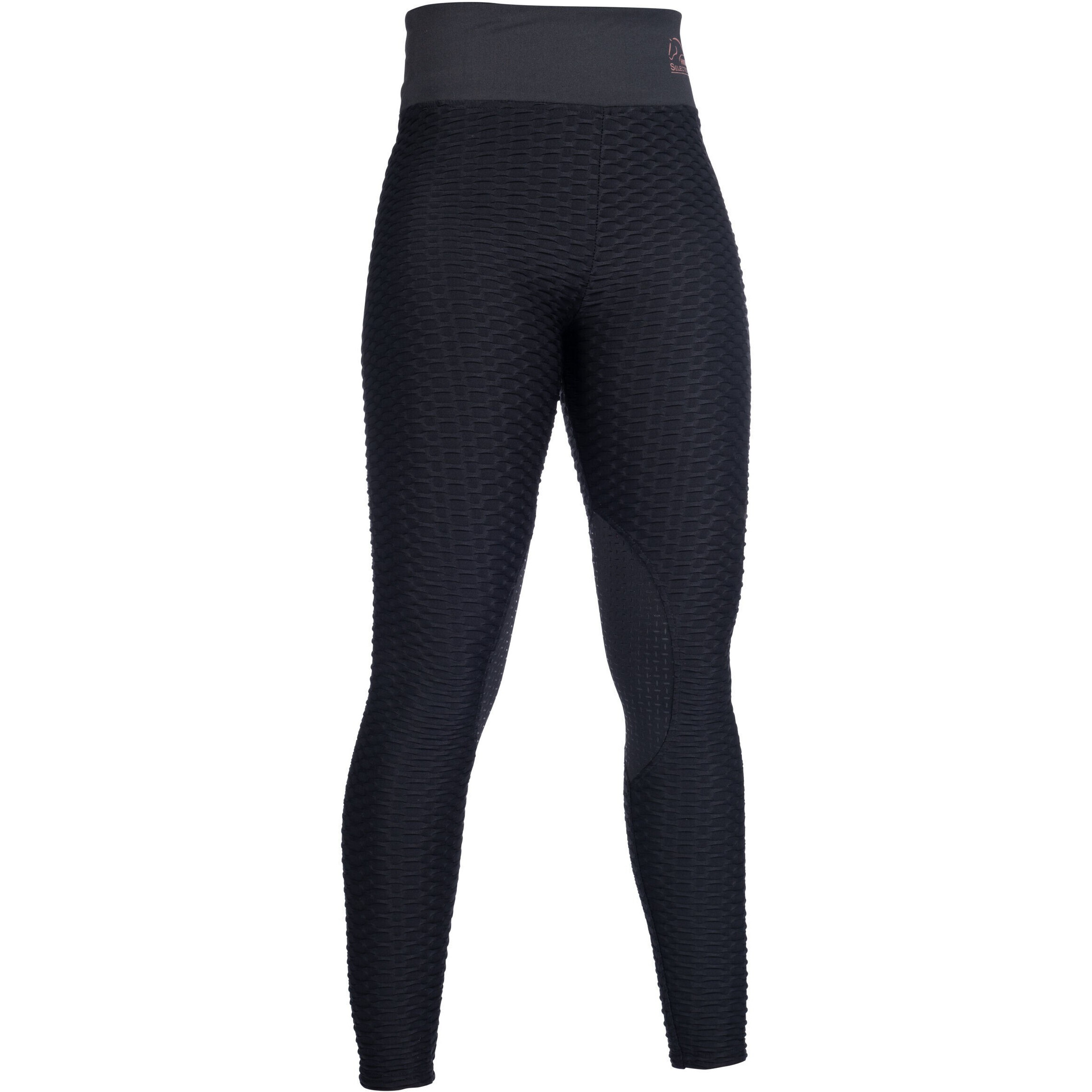 Damen Reitleggings Silikon Kniebesatz EDINBURGH SHAPE schwarz