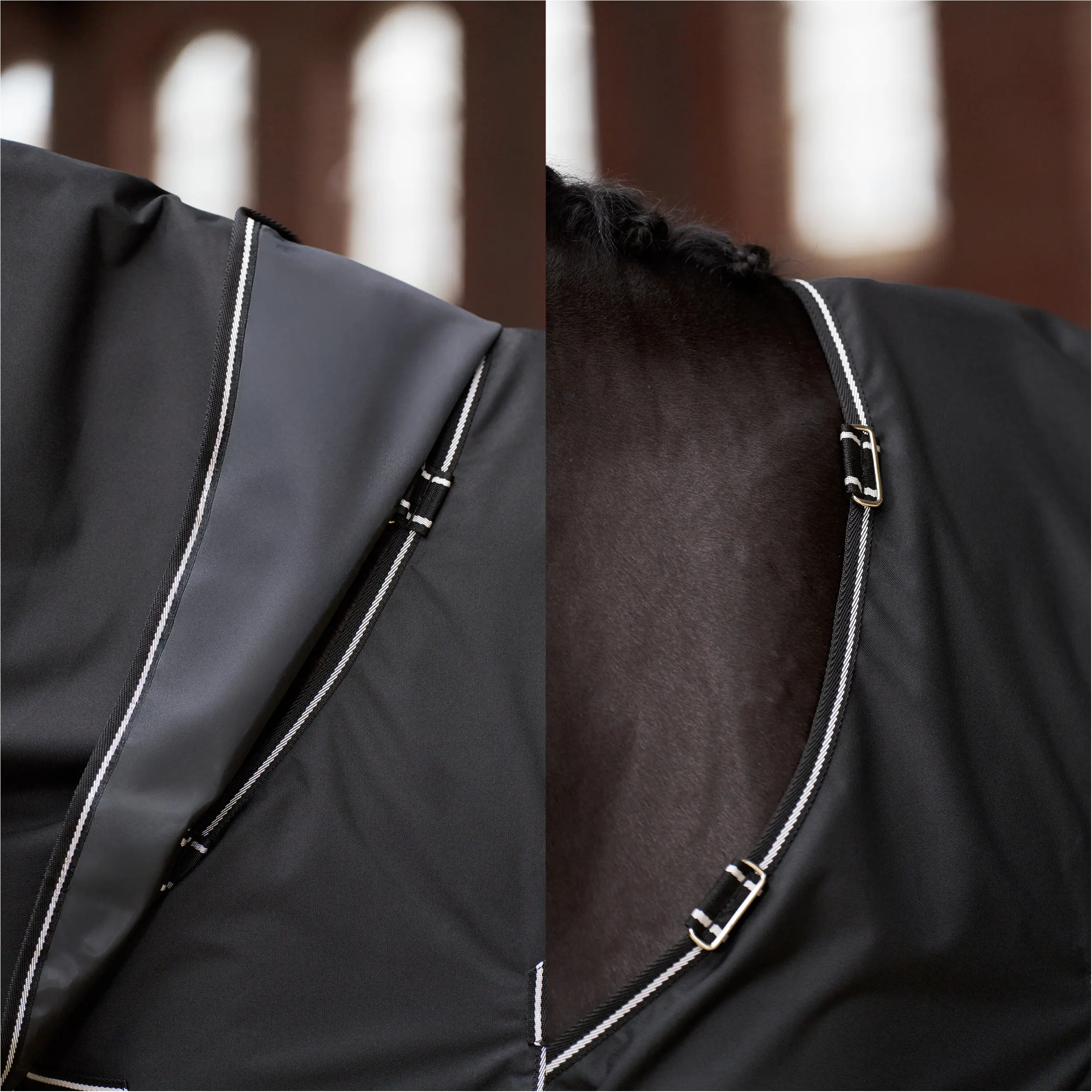 Outdoordecke Halsteil (abnehmbar) 200g Füllung 600D IRHBasic schwarz