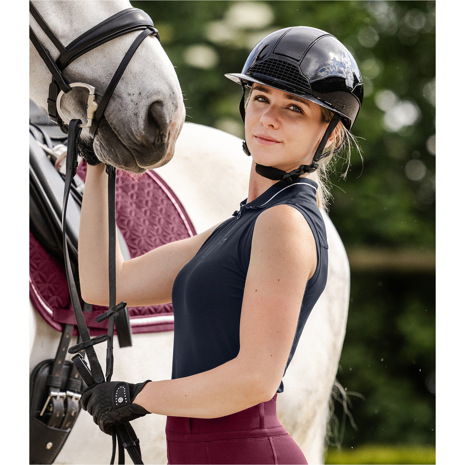 Damen Funktions-Polotop PARIS tiefblau
