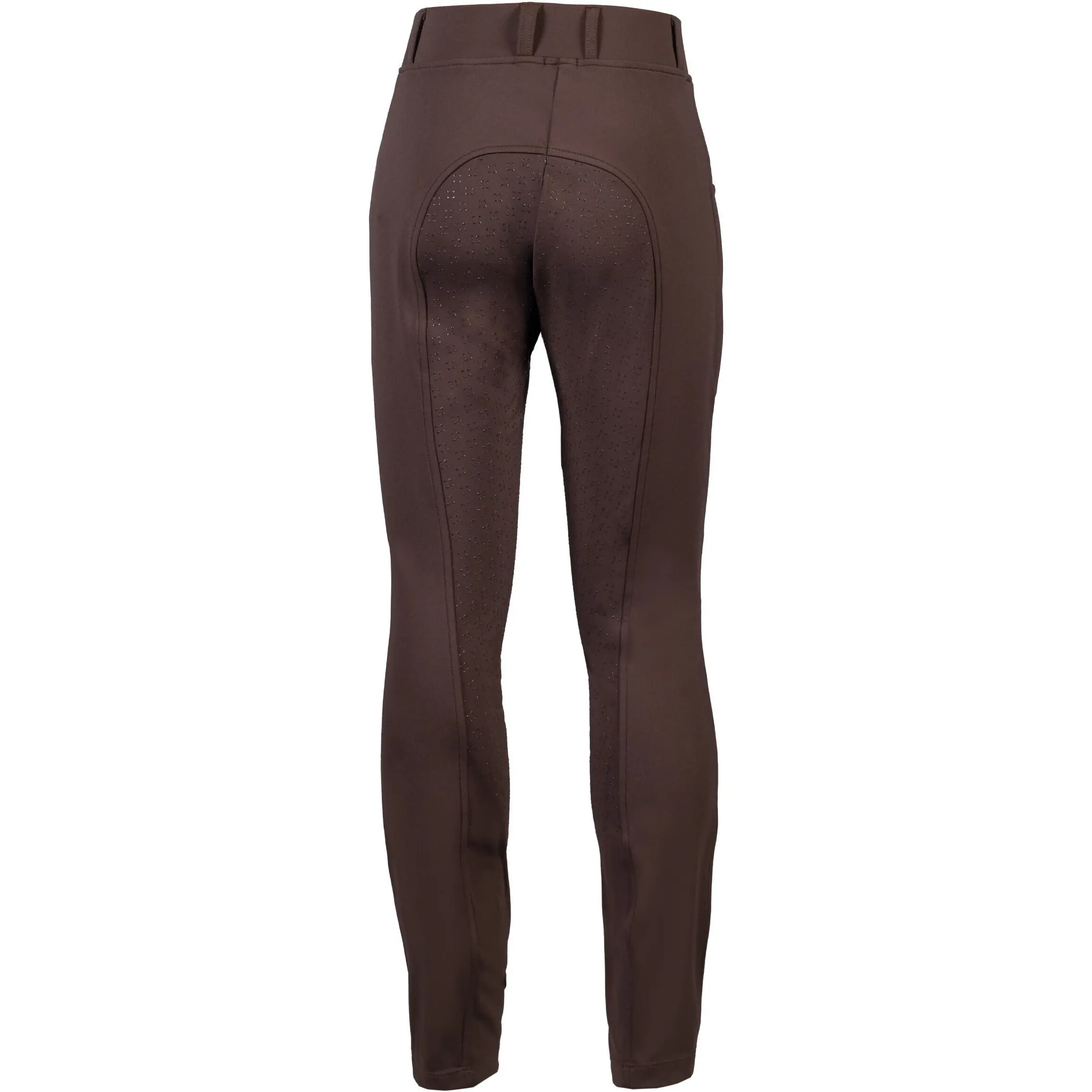 Winter Kinder Reitleggings Silikon Vollbesatz MIA dunkelbraun