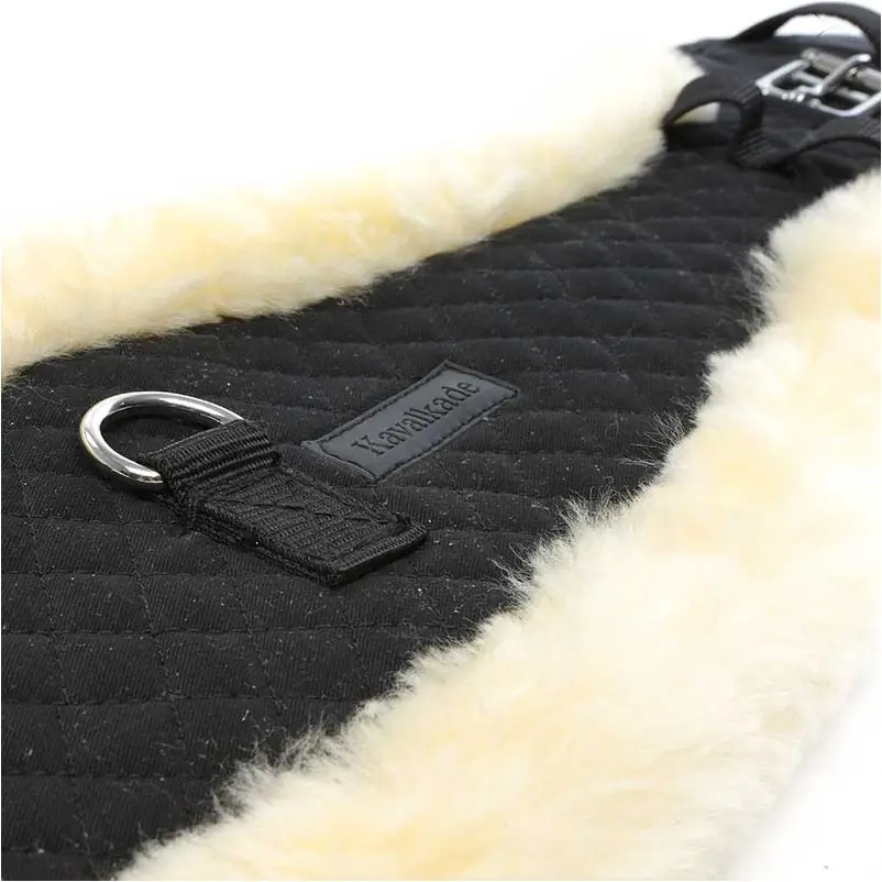 Kurzgurt mit Lammfell ohne Elast COMFORT schwarz/natur