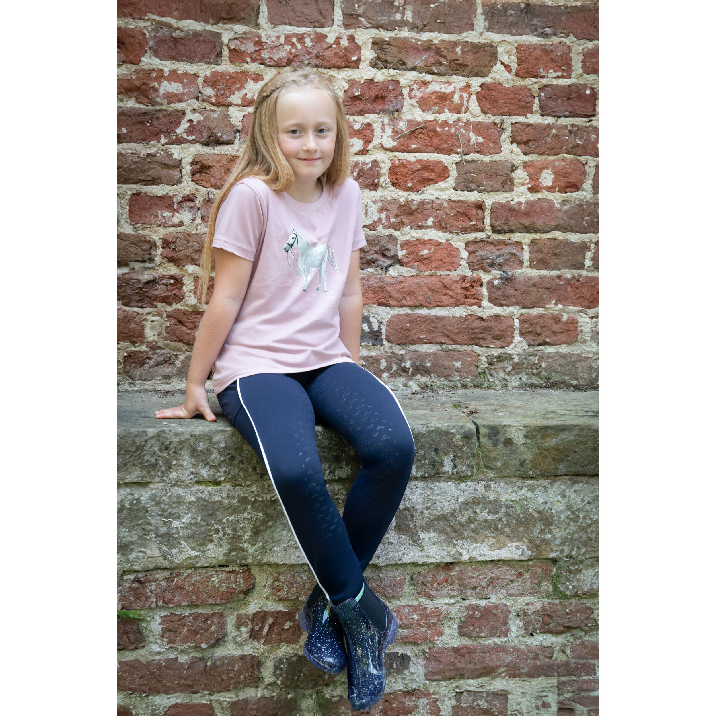 Kinder T-Shirt SPARKLE altrosa