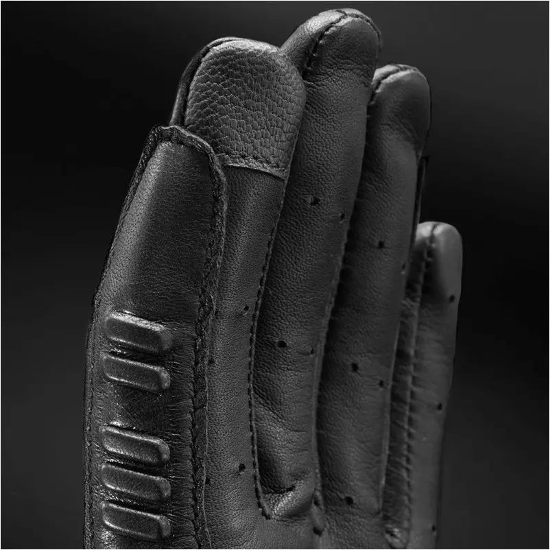 Reithandschuhe mit Druckknopf TRADITION schwarz