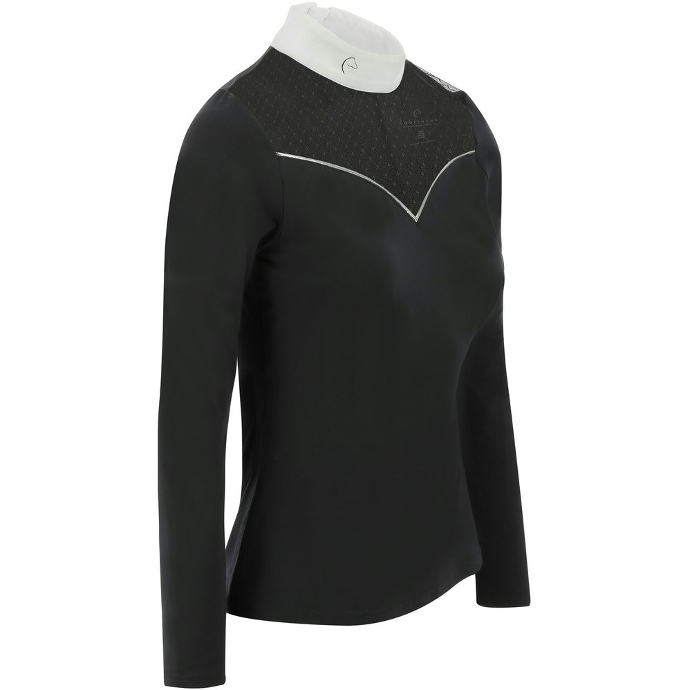 Damen Turniershirt Langarm VALENCIA schwarz