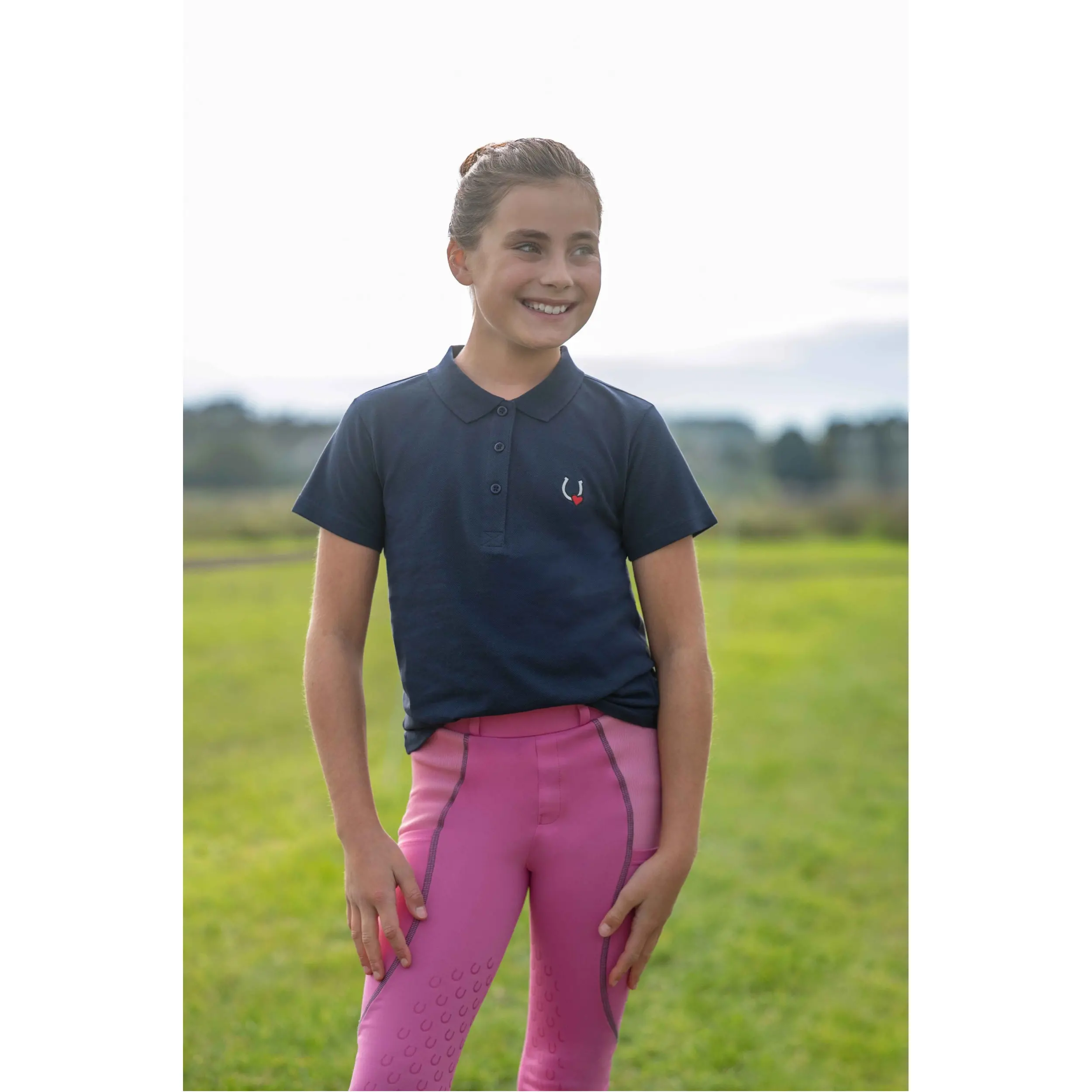 Kinder Poloshirt CLAIRE dunkelblau