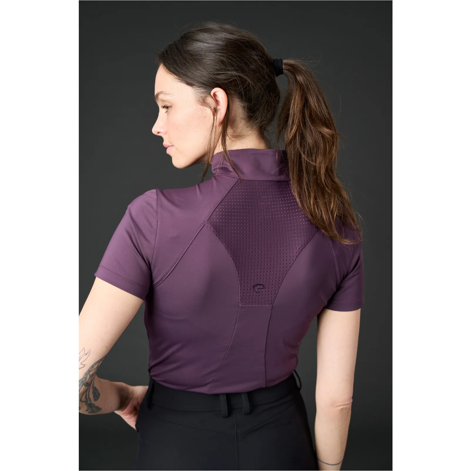 Damen Turniershirt Kurzarm THELMA plum perfect
