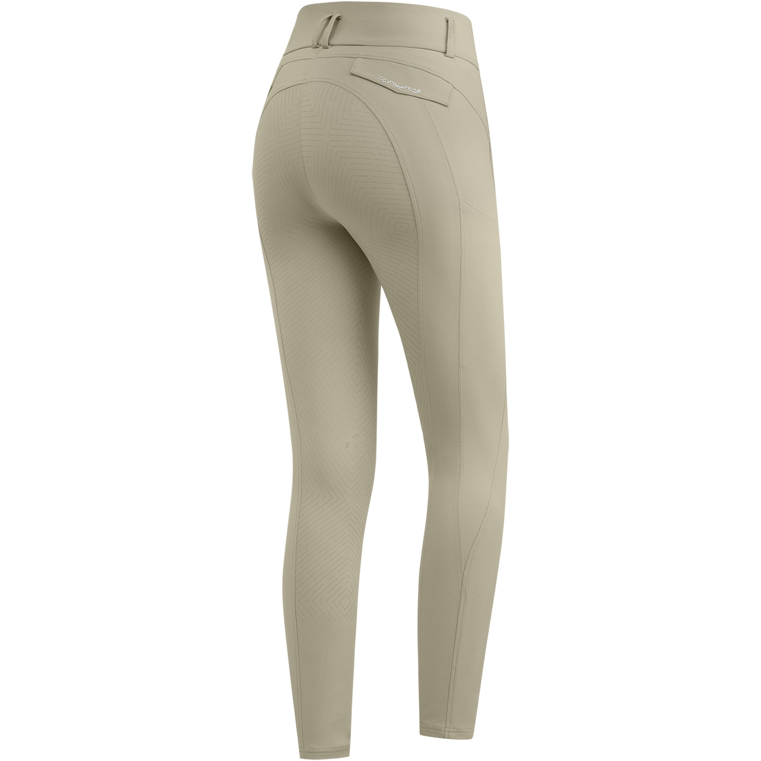 Damen Reithose Silikon Vollbesatz COMFORT RIDE GLAM beigegrau