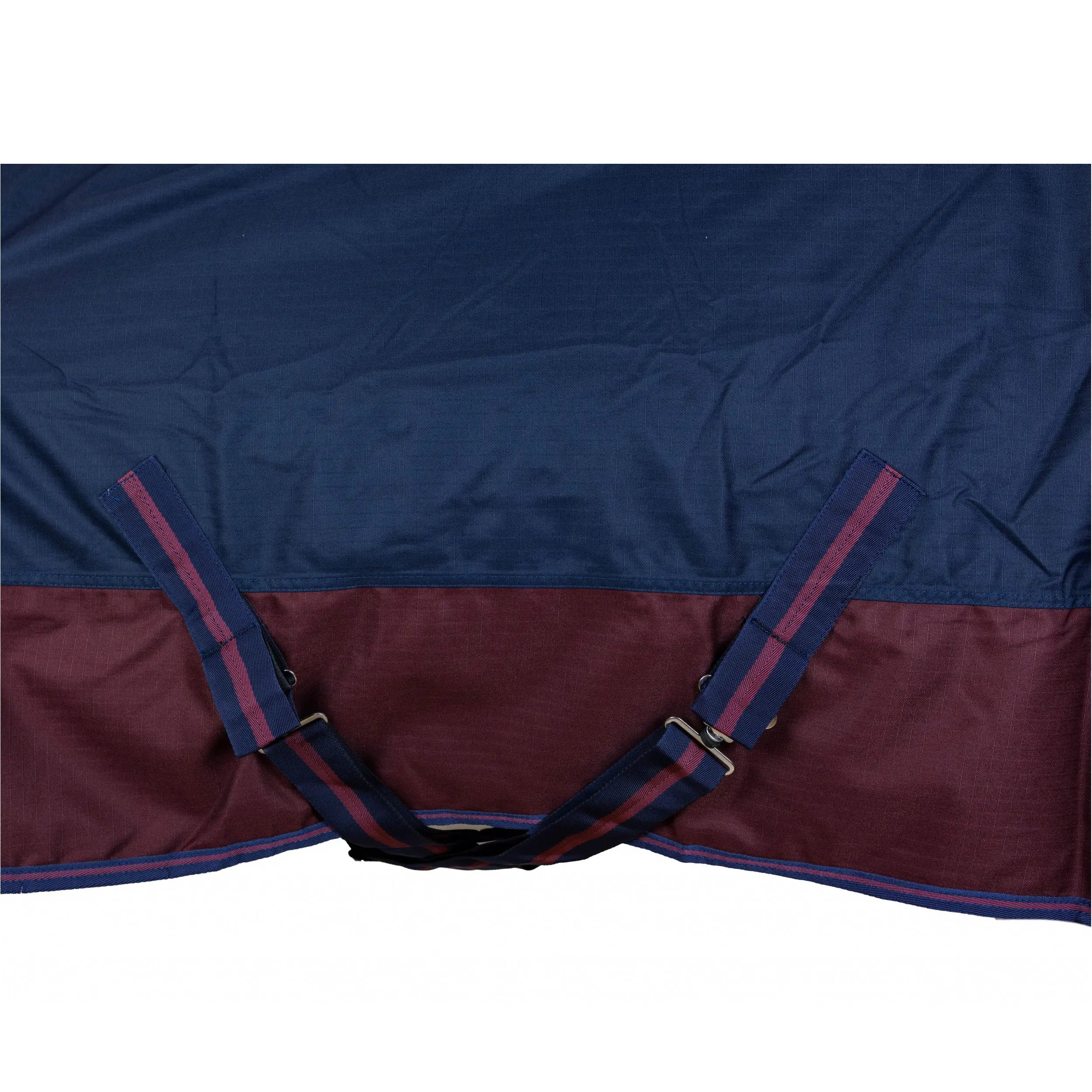 Winterdecke High Neck 300g Füllung 600D BASICLINE marine/kastanie