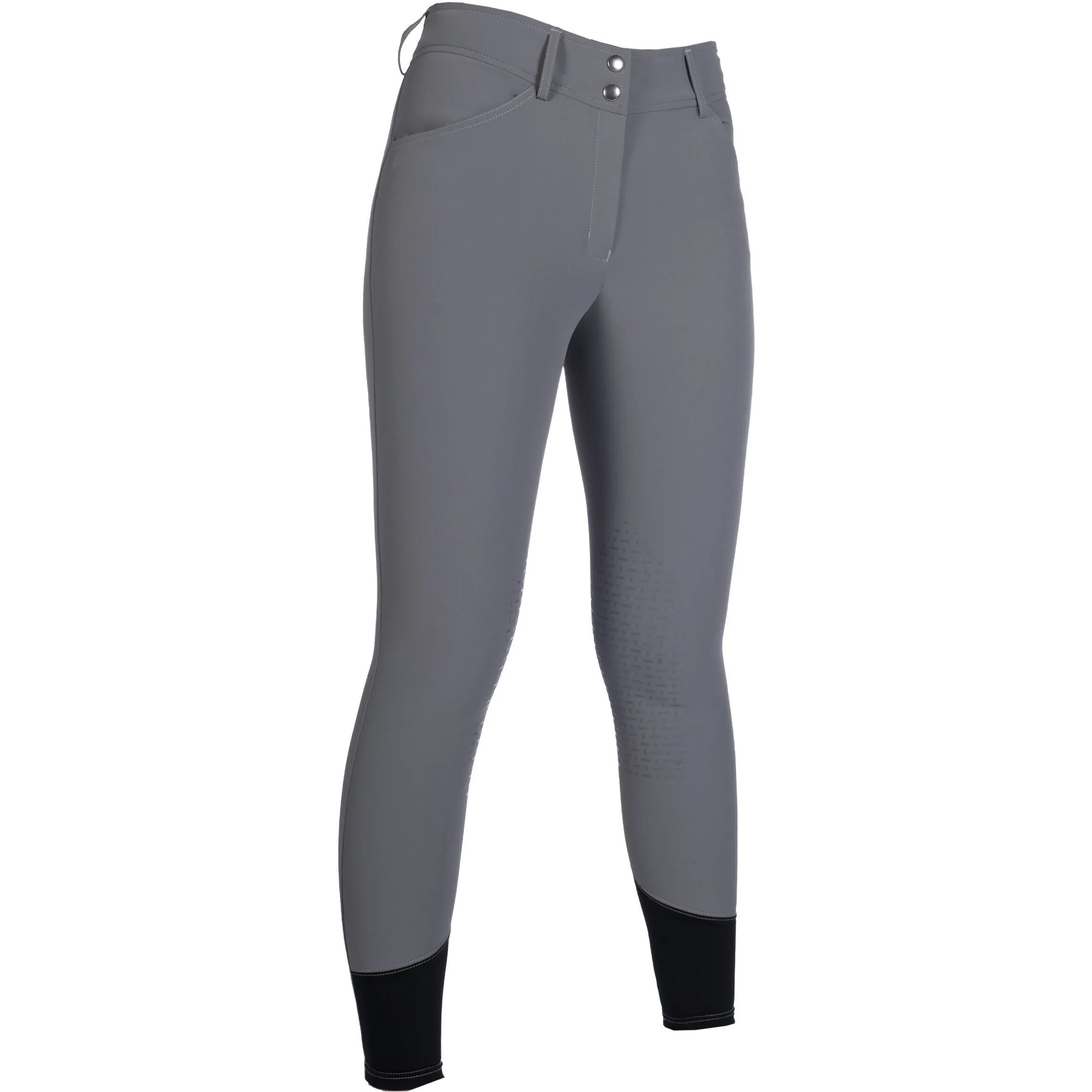 Damen Reithose Silikon Kniebesatz TAMPA grau