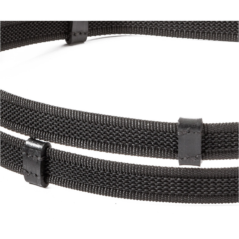 Gummierte Zügel 5 Stege schwarz 20mm
