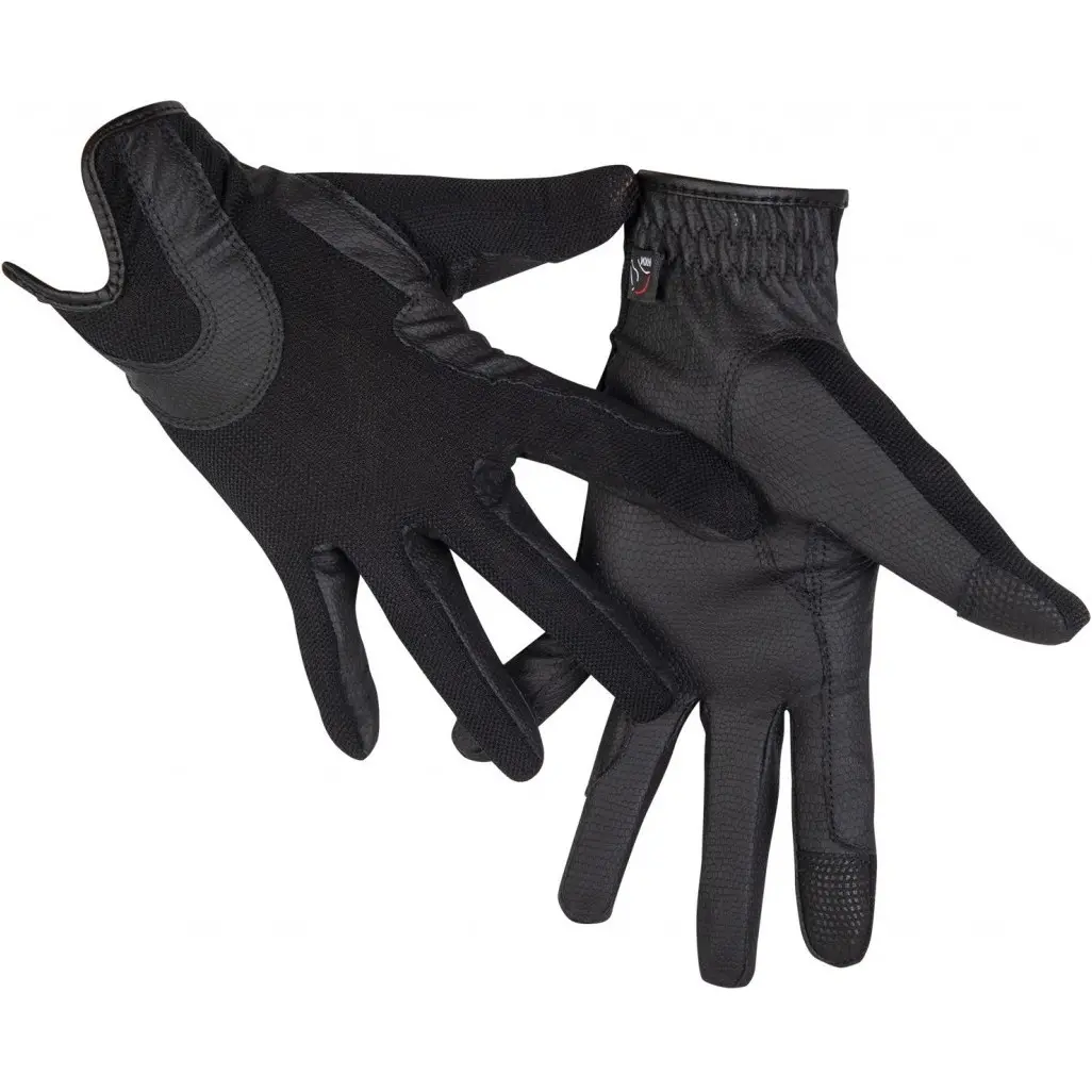 Damen Reithandschuhe GRIP MESH schwarz
