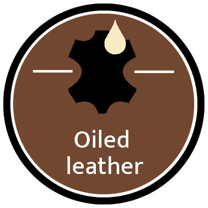 Ledersattelgurt geölt mit Elast COMFORT braun/schwarz