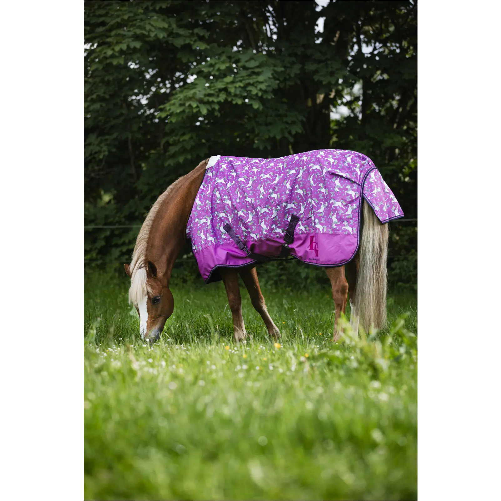 Turnoutdecke 600D JOSH UNICORN phlox pink
