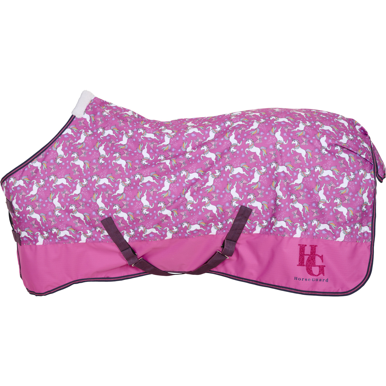 Turnoutdecke 600D JOSH UNICORN phlox pink