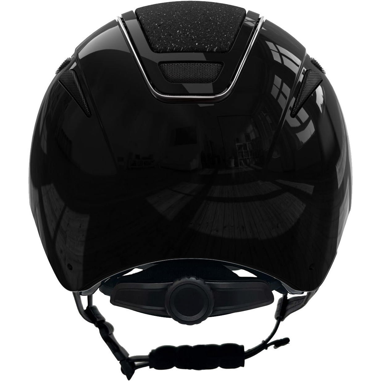 Reithelm ELITE lackschwarz