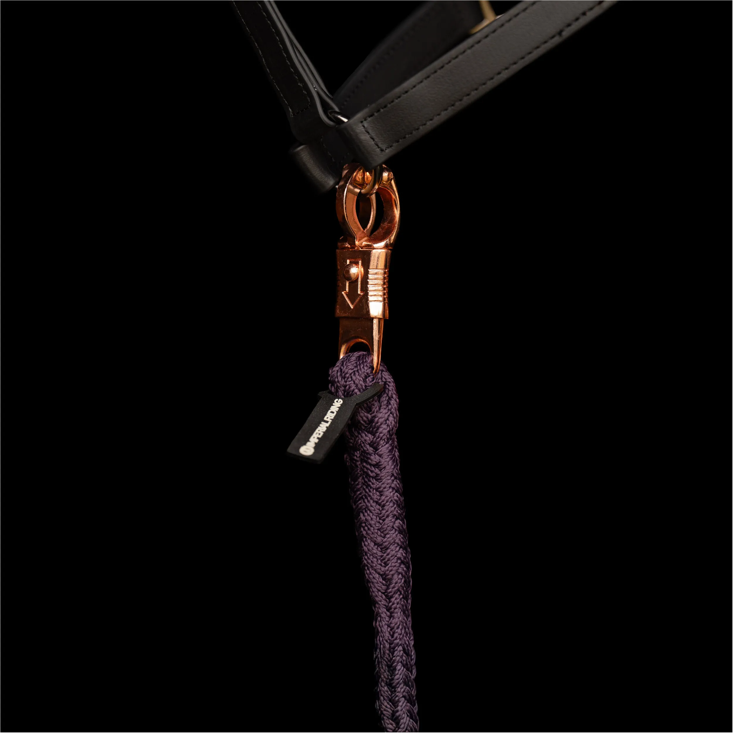 Führstrick mit Panikhaken IRHClassic bordeaux
