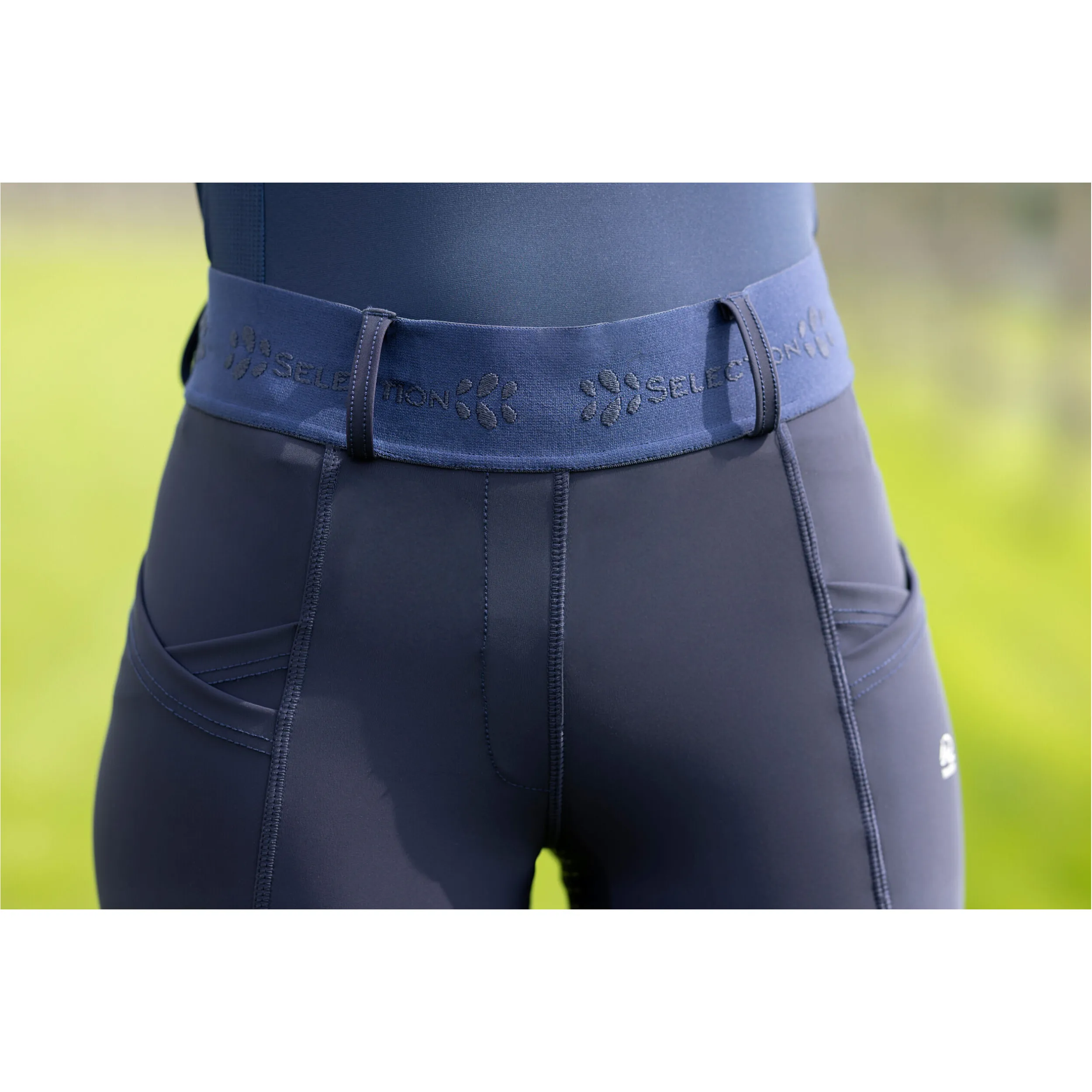 Damen Reitleggings Silikon Vollbesatz ARUBA dunkelblau