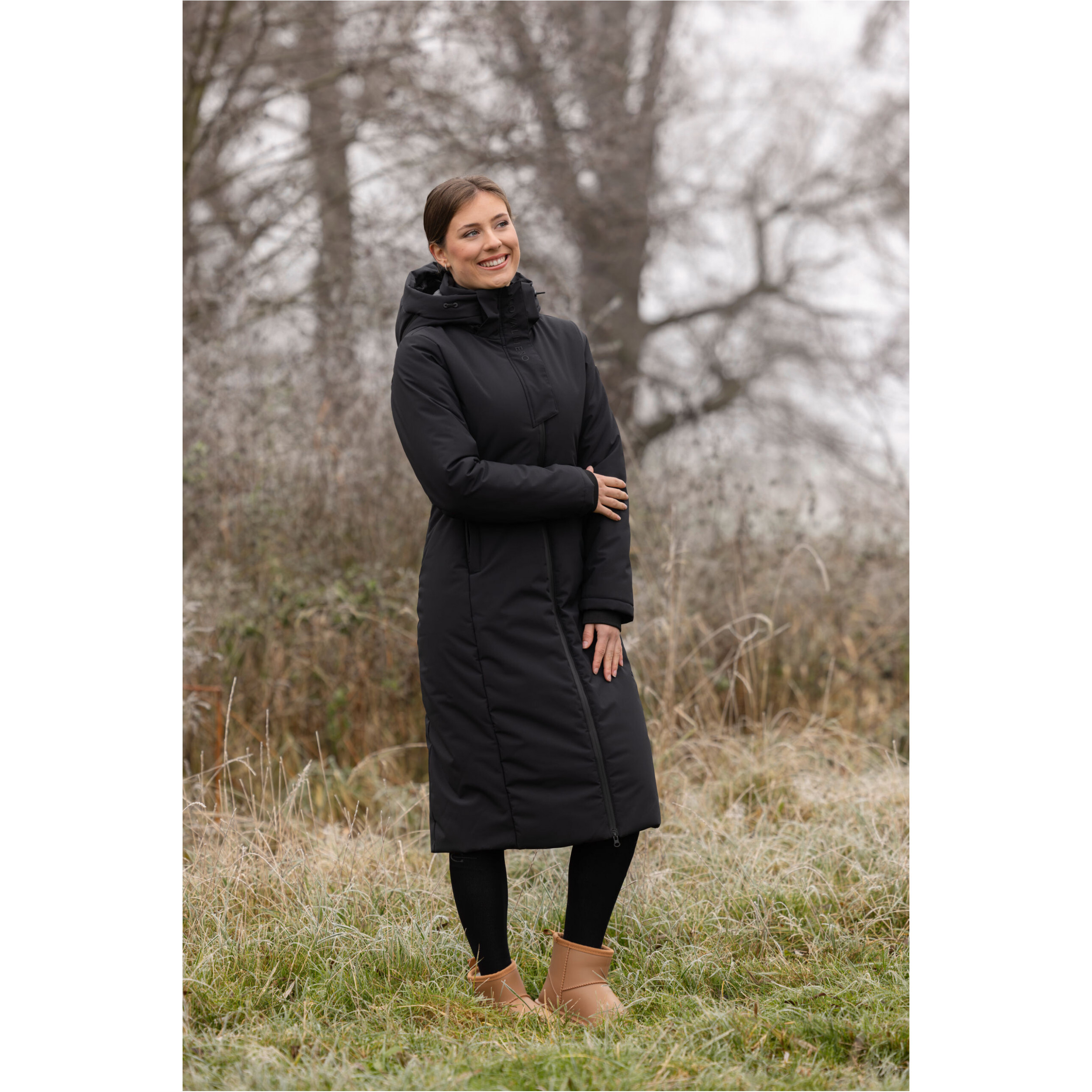 Damen Reitmantel H/W 2025 schwarz
