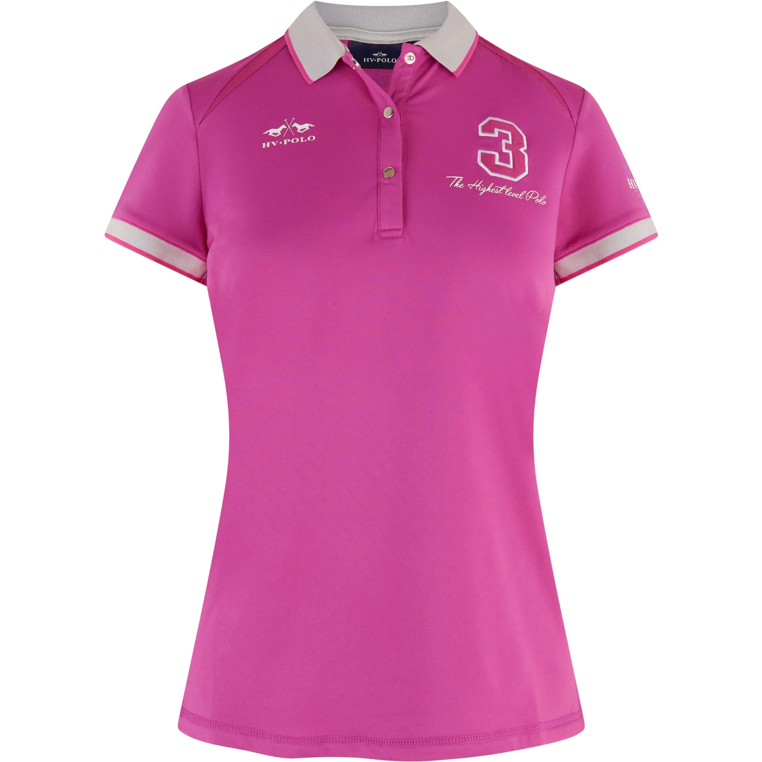 Damen Poloshirt HVPFavouritas Tech berry