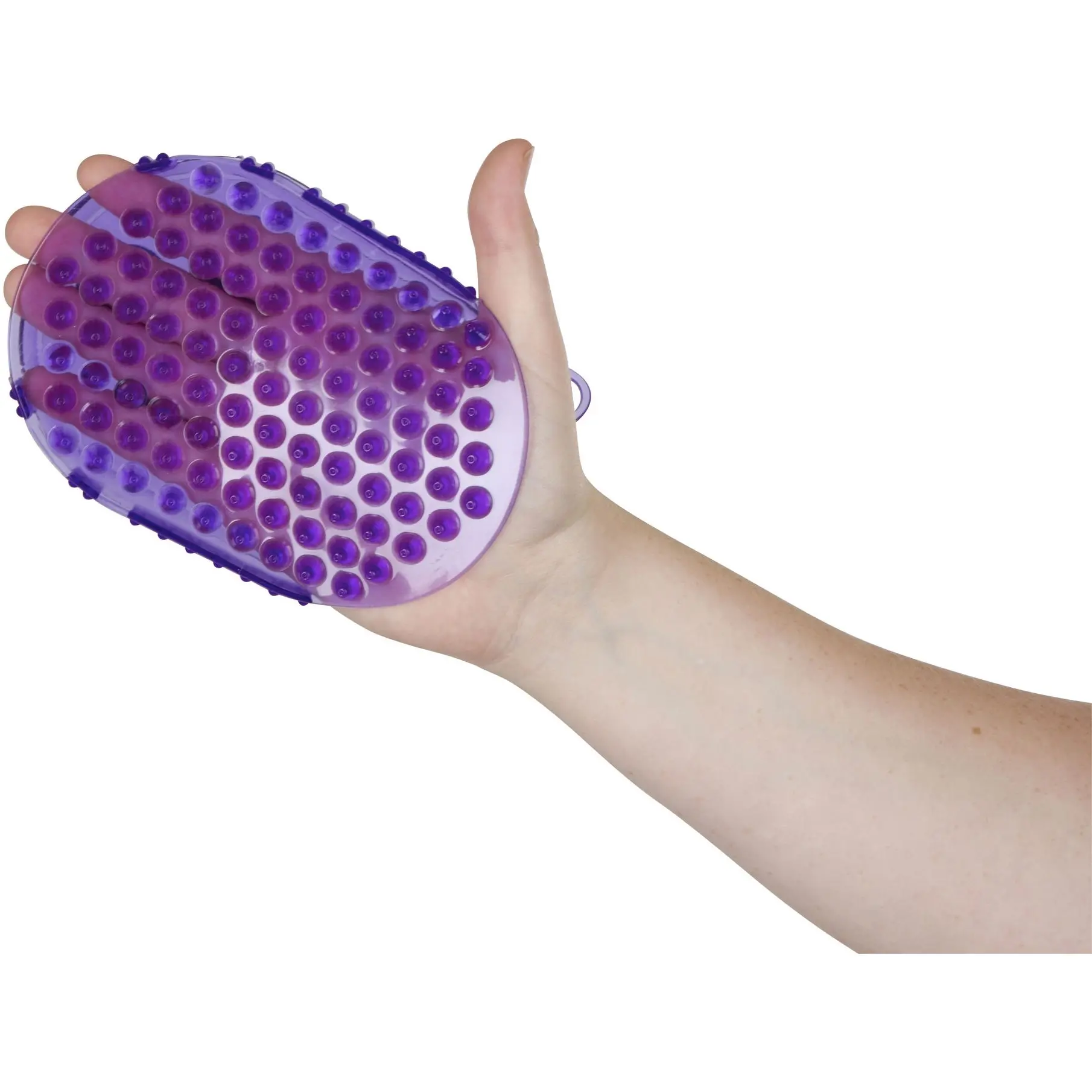 Massage- und Putzhandschuh lila