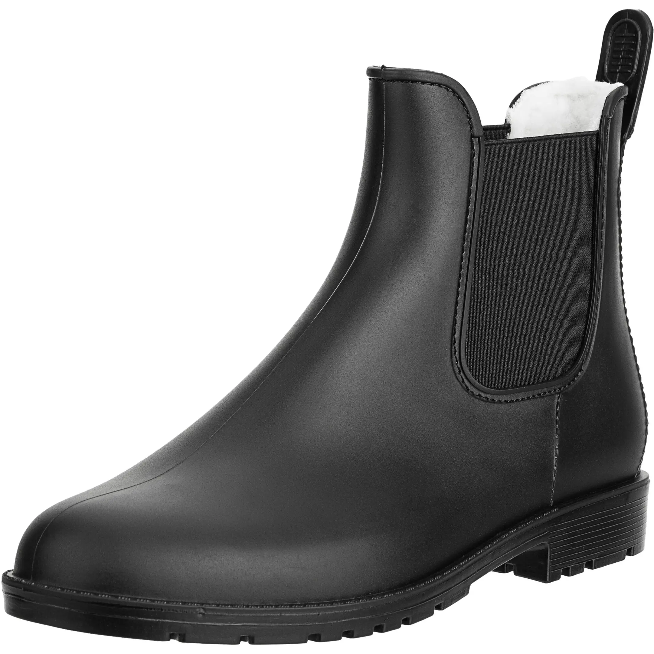 Winter Jodhpur Gummistiefeletten mit Teddyfutter BASICLINE schwarz