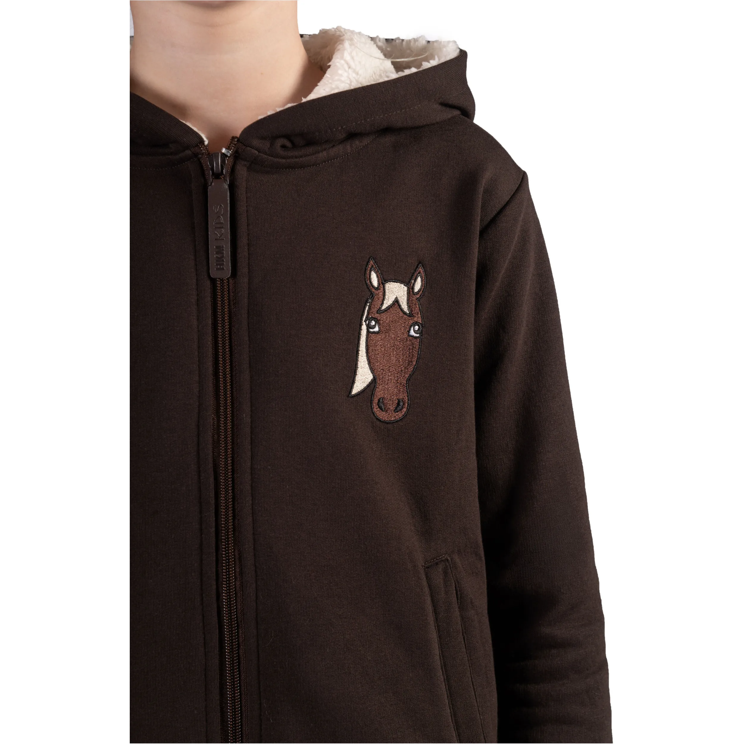 Kinder Sweatjacke MIA dunkelbraun
