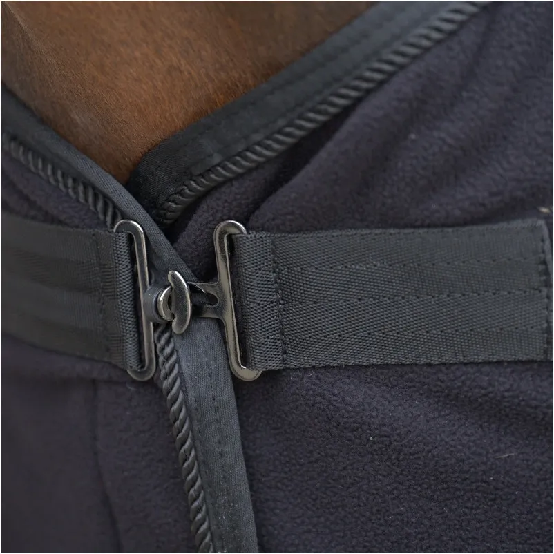 Fleece-Abschwitzdecke NOBLE schwarz