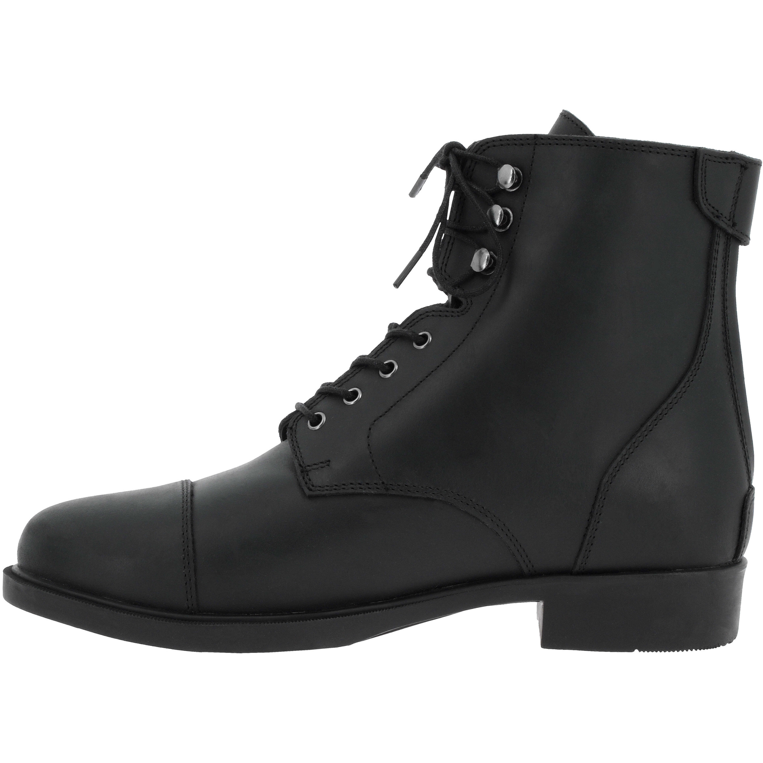 Reitstiefeletten mit Schnürsenkel & Zip NÎMES Echtleder schwarz Reitstiefeletten mit Schnürsenkel & Zip NÎMES Echtleder schwarz