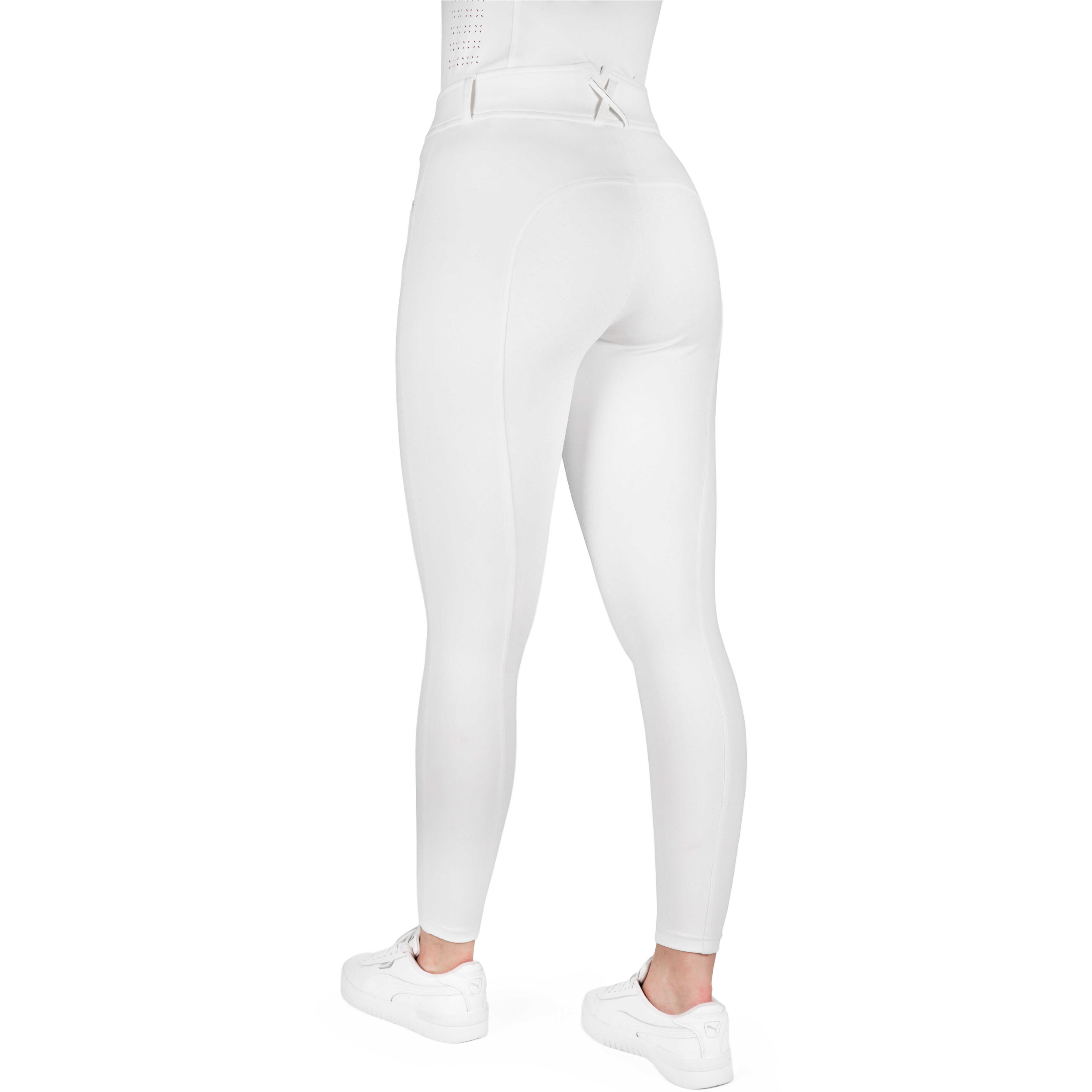 Damen Reithose Silikon Vollbesatz EK-CARLY weiß