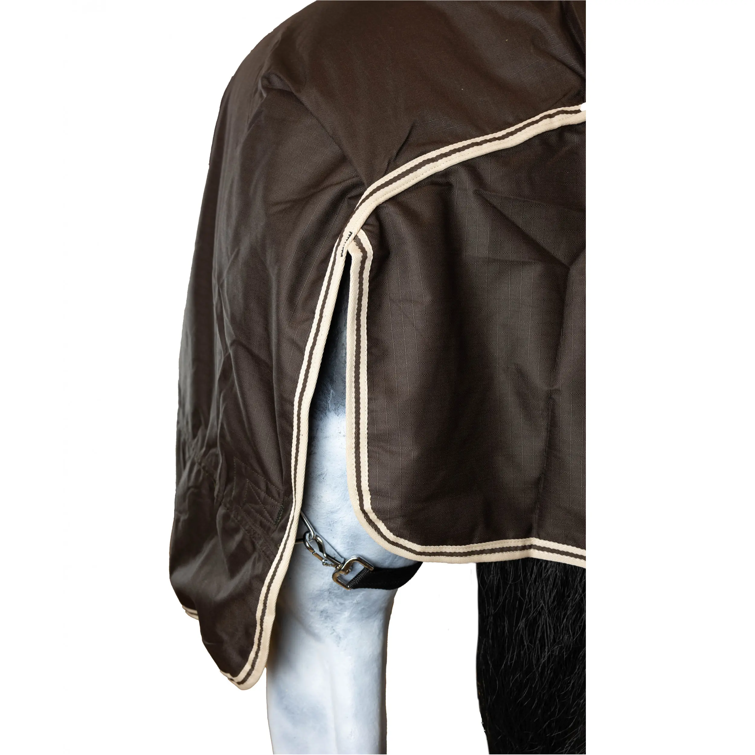 Winterdecke High Neck 200g Füllung 600D BASICLINE dunkelbraun