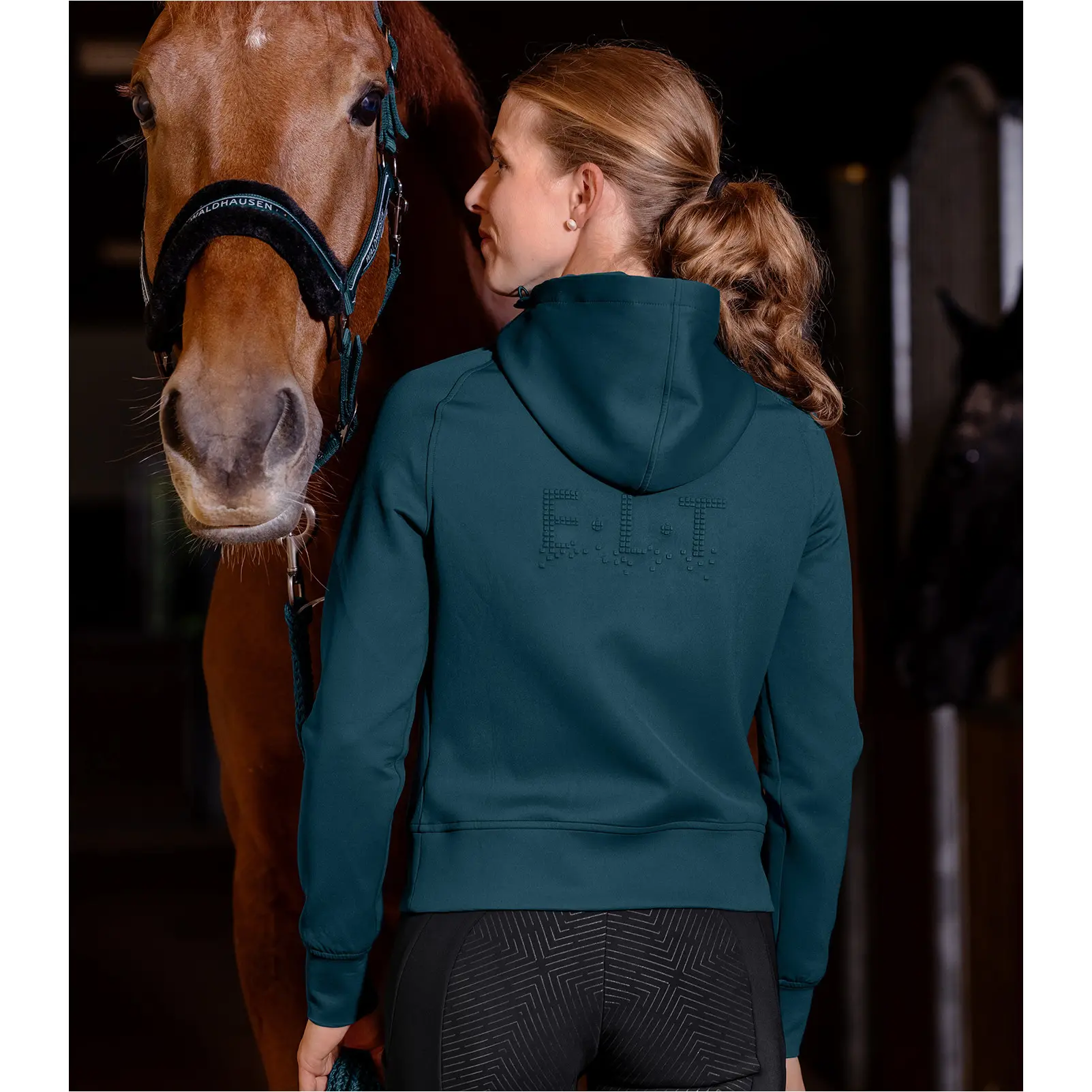 Damen Funktions-Hoody REGENSBURG petrolblau