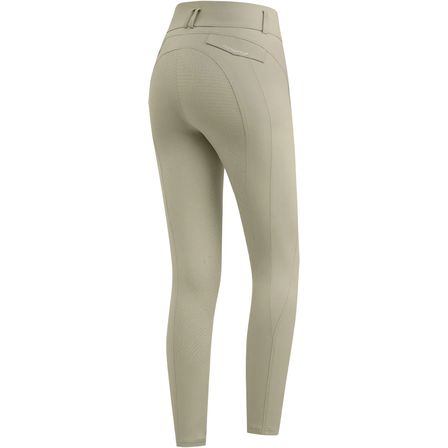 Damen Reithose Silikon Vollbesatz COMFORT RIDE GLAM beigegrau