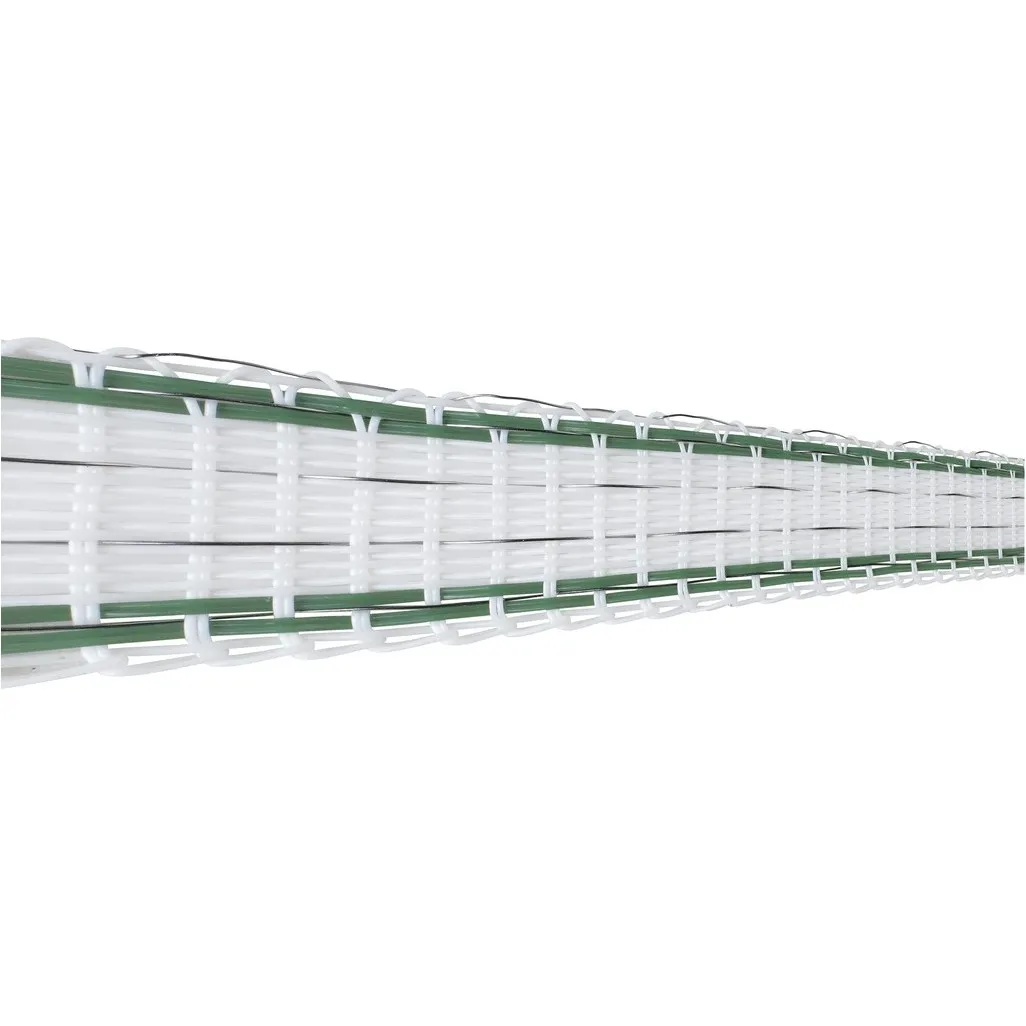 Zaunband weiß/grün 200m/12mm 