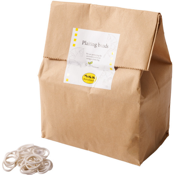 Einflechtgummis weiß