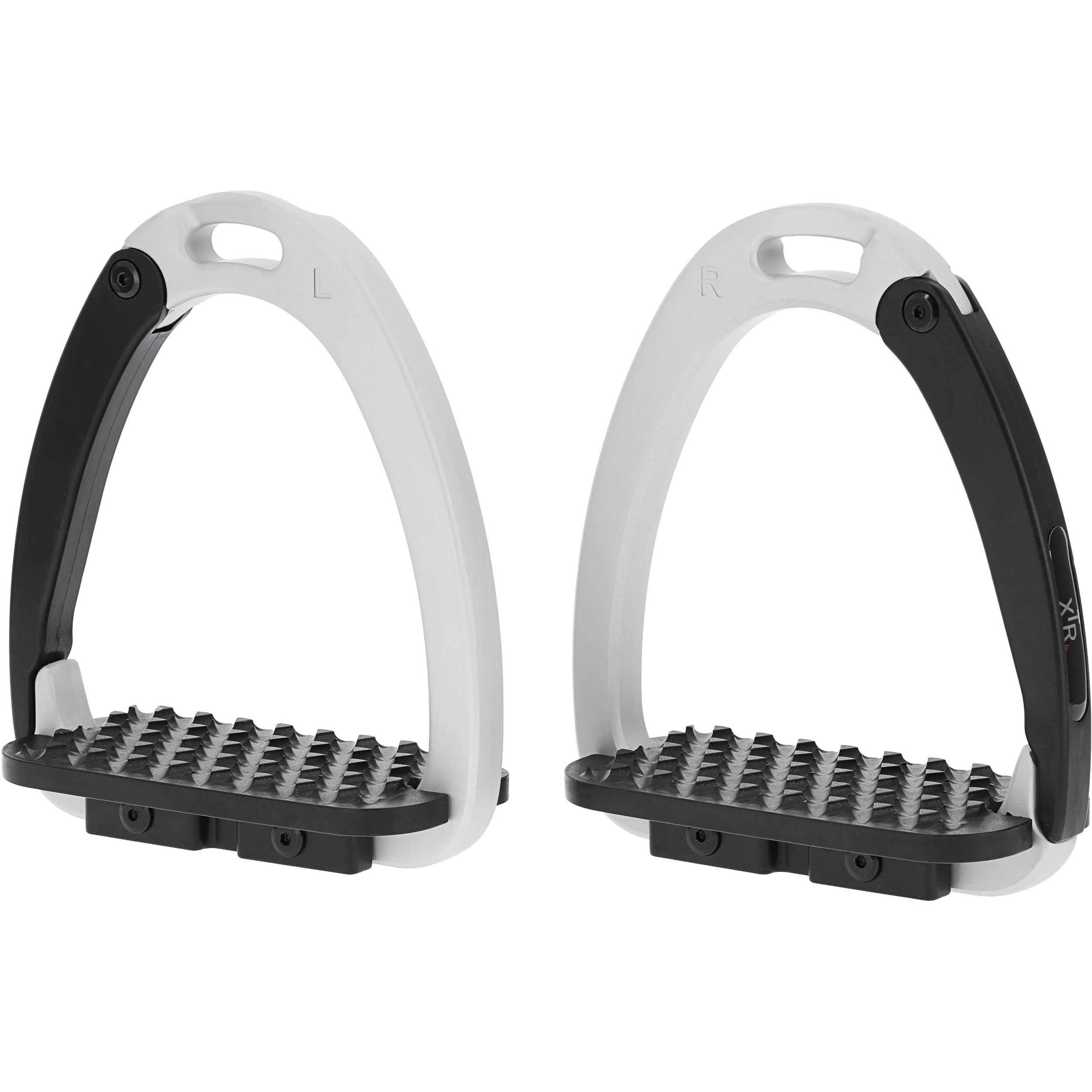 Sicherheitssteigbügel schwarz/silber 12cm