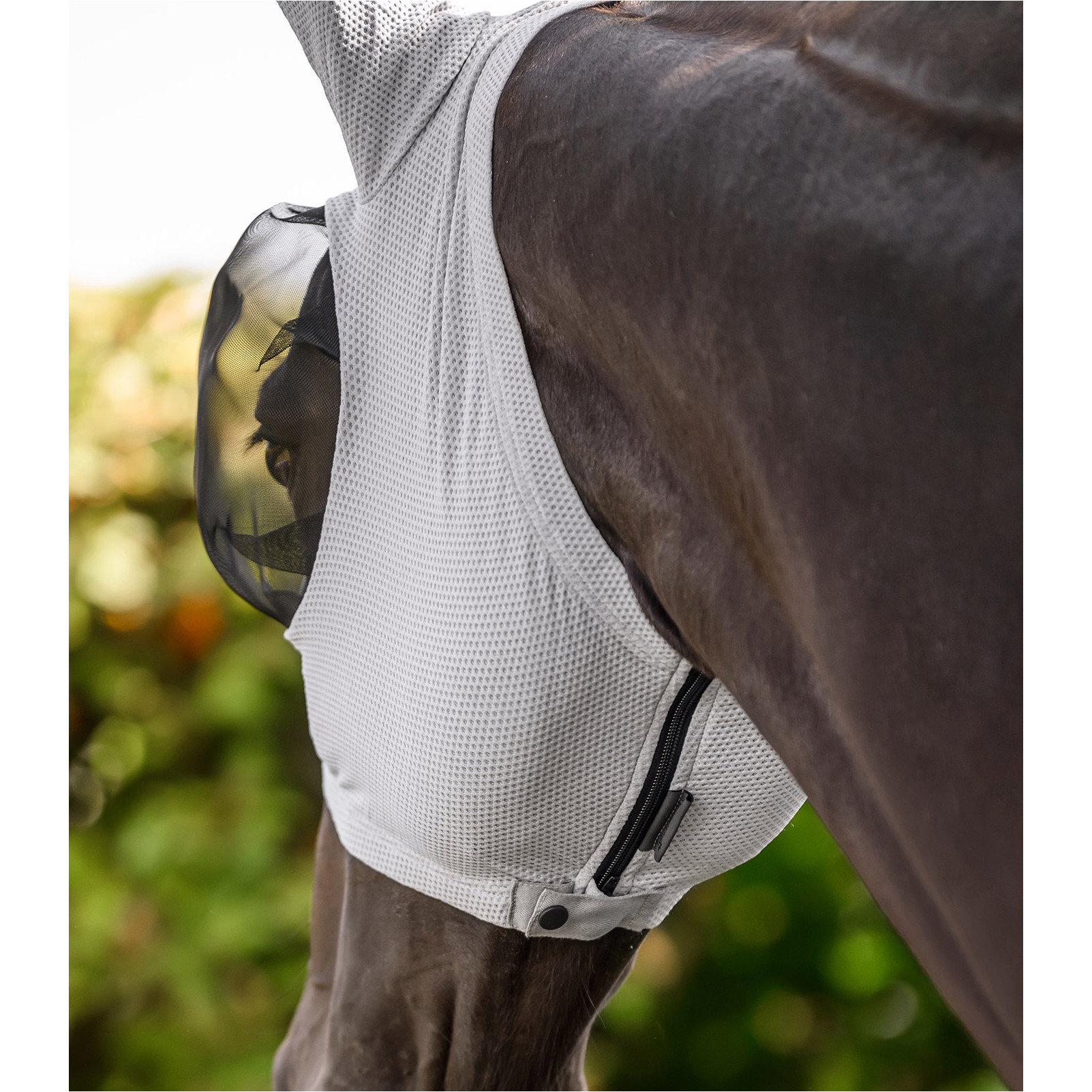 Fliegenmaske PUCK BREATH silbergrau Fliegenmaske PUCK BREATH silbergrau