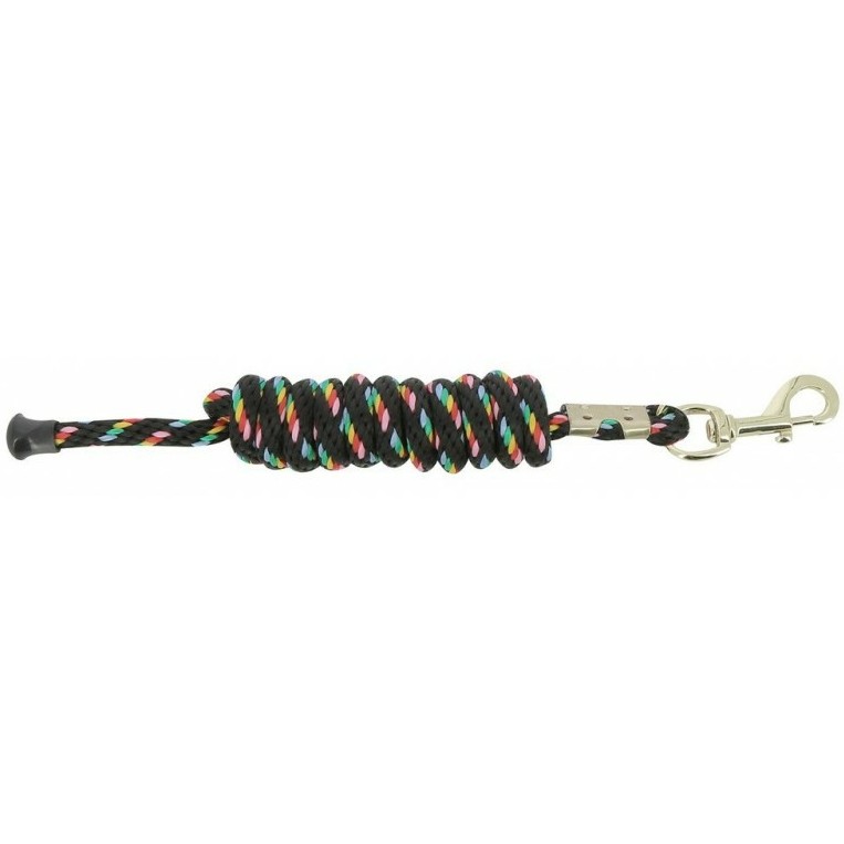 Anbindestrick mit Karabiner schwarz/konfetti