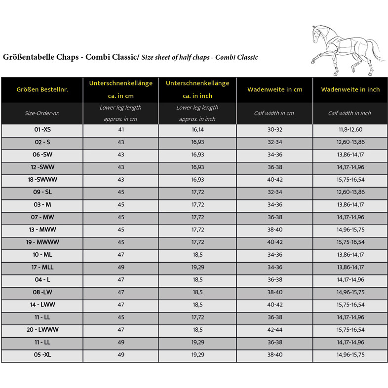 Minichaps COMBI schwarz