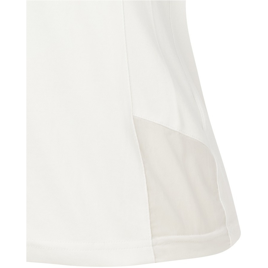 Damen Turnier-Poloshirt BRÜSSEL mit Mesheinsätzen weiß