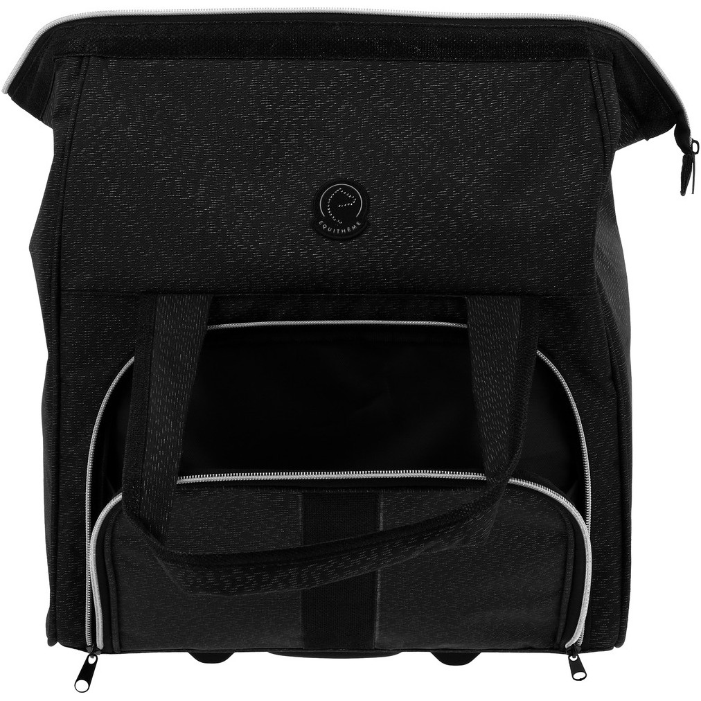 Putztasche mit Rollen schwarz