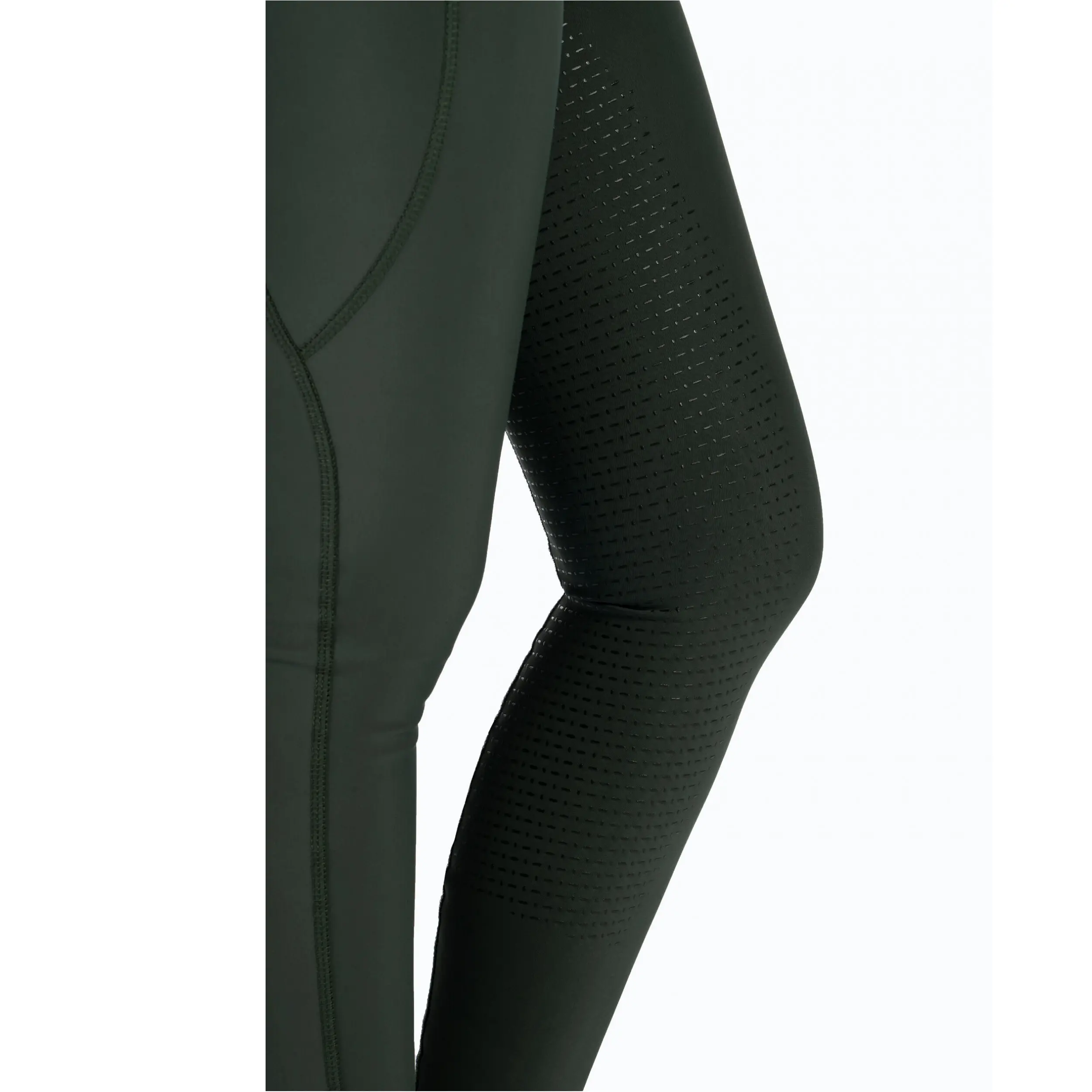 Damen Reitleggings Silikon Vollbesatz JIL HIGH WAIST olivgrün