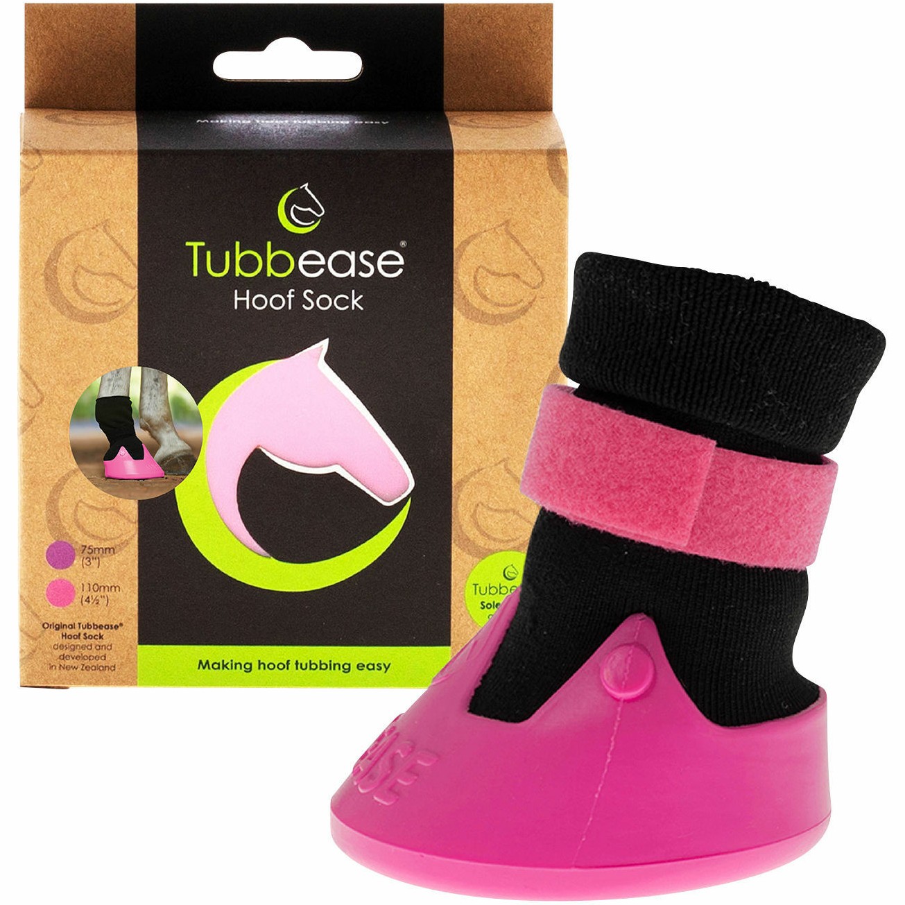 Behandlungsschuh TUBBEASE für Pferdehufe