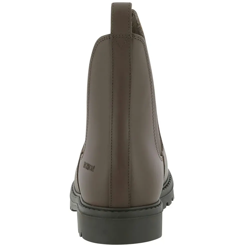 Reitstiefeletten mit Stahlkappe SAFETY Rindsleder braun