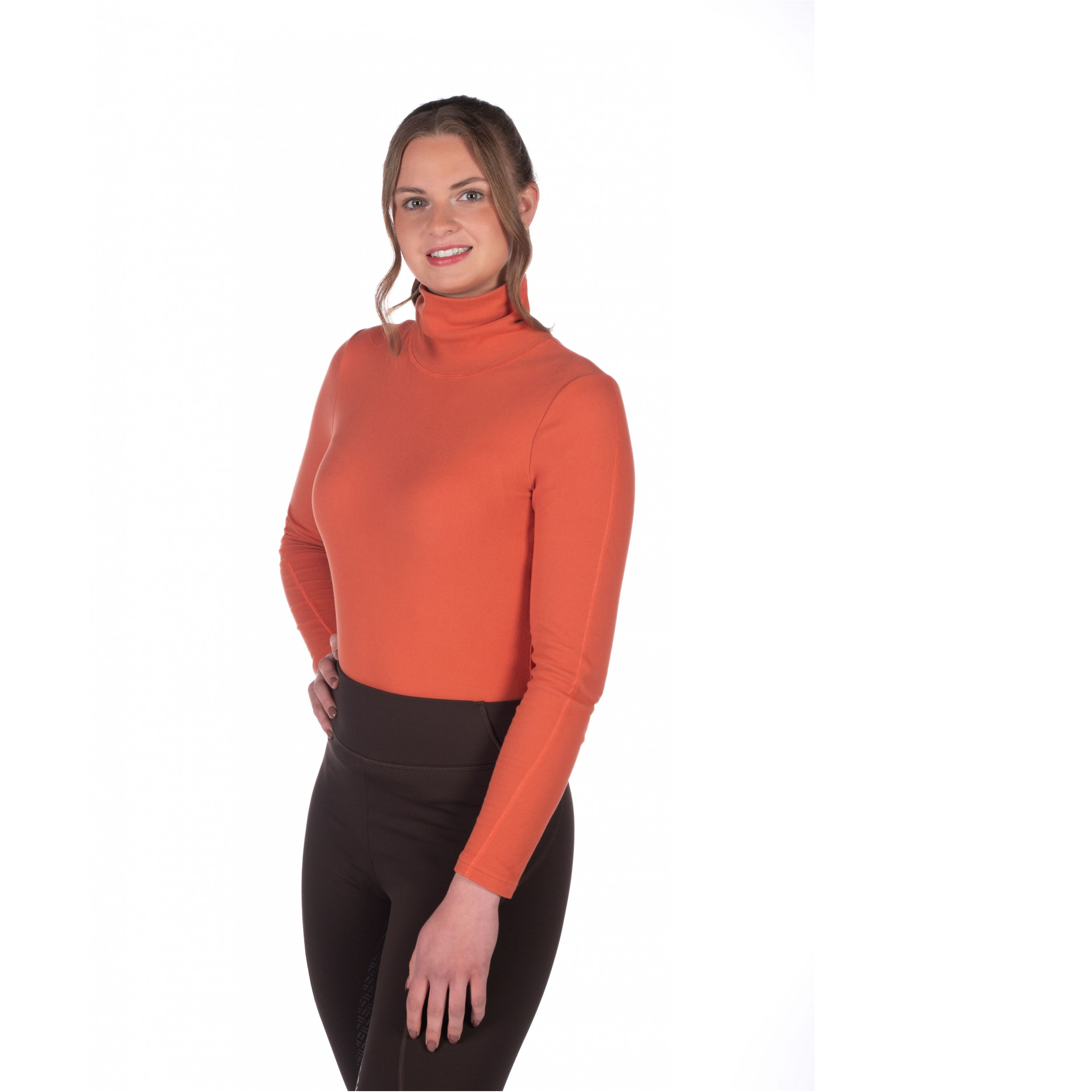 Damen Rollkragenshirt EVA kupfer